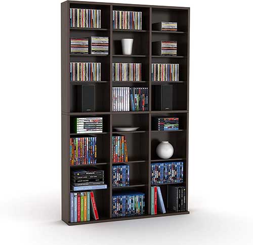 Atlantic Oskar 756 Media Storage Cabinet: Best Shelves for Video Games, Offering Ample Space and Organization