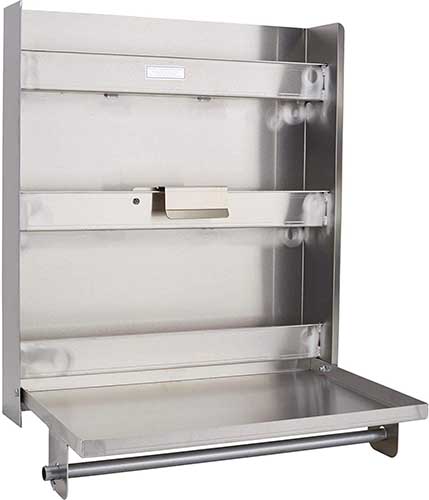 Speedway Motors Aluminum Trailer Storage Cabinet as a contemporary take on trailer shelving
