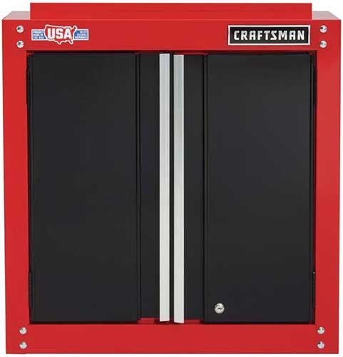 CRAFTSMAN 28-Inch Wide Wall Cabinet, a perfect fit for trailer storage optimization