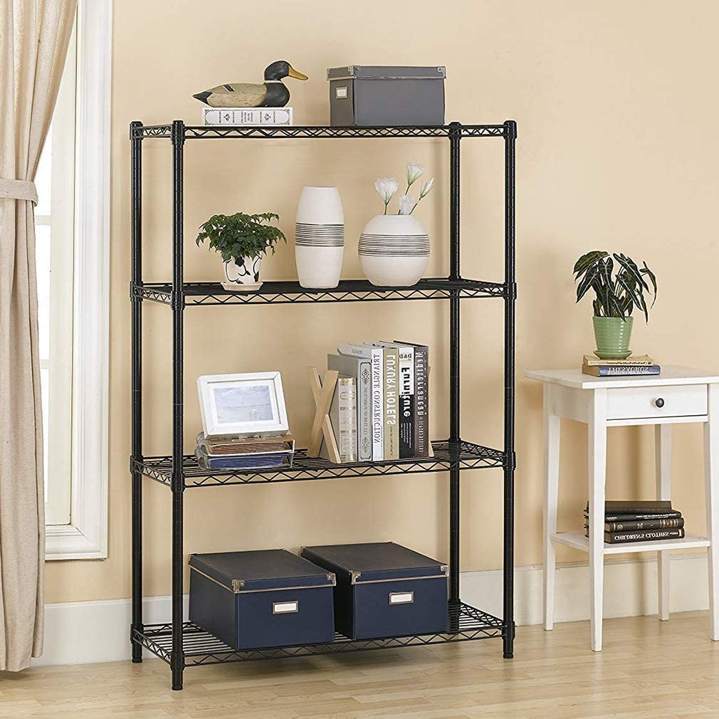 4 Tier Shelving Unit, perfect choice for the best wire shelving in pantry