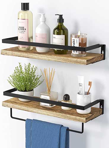 AMADA HOMEFURNISHING Floating Shelves Set of 2 - Perfectly balanced duo of the best shelves designed for plasterboard walls
